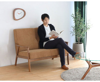 コーデュロイソファ 二人掛けソファ 肘付き 幅116 ソファ 2Pソファ 2人掛け 2人用 コンパクトソファ ファブリック 北欧 シンプル おしゃれ(代引不可)