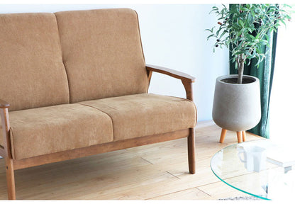 コーデュロイソファ 二人掛けソファ 肘付き 幅116 ソファ 2Pソファ 2人掛け 2人用 コンパクトソファ ファブリック 北欧 シンプル おしゃれ(代引不可)