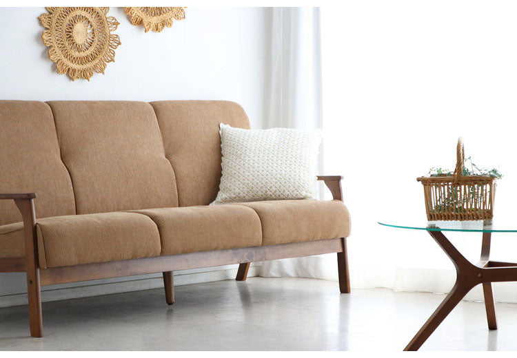 コーデュロイソファ 三人掛けソファ 肘付き 幅170 ソファ 3Pソファ 3人掛け 3人用 コンパクトソファ ファブリック 北欧 シンプル おしゃれ(代引不可)