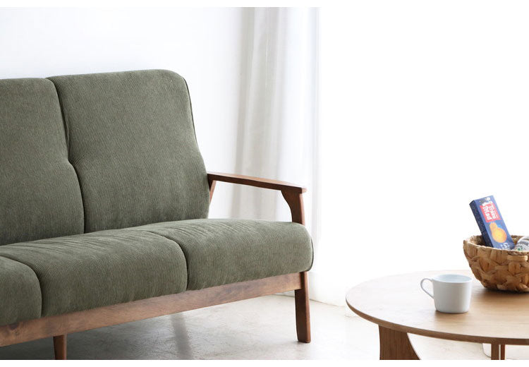 コーデュロイソファ 三人掛けソファ 肘付き 幅170 ソファ 3Pソファ 3人掛け 3人用 コンパクトソファ ファブリック 北欧 シンプル おしゃれ(代引不可)