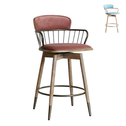 ダナ バーチェア カウンターチェア 背もたれ付き 北欧 バーチェア ハイスツール おしゃれ 椅子 スツール 回転式 チェア チェアー カフェ風 イス カウンター(代引不可)