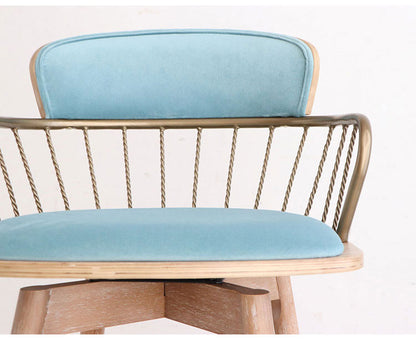 ダナ バーチェア カウンターチェア 背もたれ付き 北欧 バーチェア ハイスツール おしゃれ 椅子 スツール 回転式 チェア チェアー カフェ風 イス カウンター(代引不可)