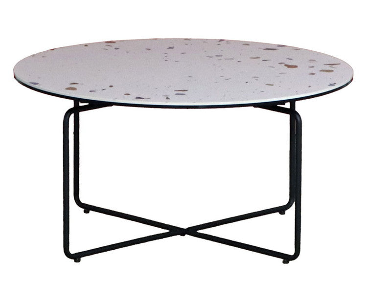 セラミック 円形テーブル 80cm スチール脚 ローテーブル モダン 丸型 カフェテーブル センターテーブル ソファテーブル おしゃれ(代引不可)