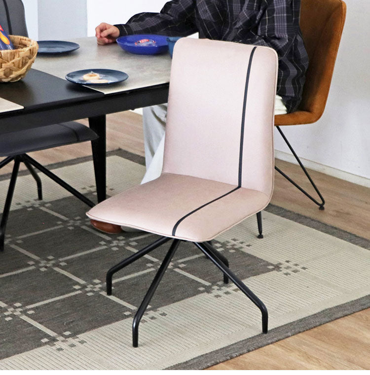 回転式 ダイニングチェア スチール脚 回転チェア 椅子 イス チェア 360度回転 オフィスチェア デスクチェア 北欧 おしゃれ(代引不可)