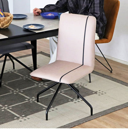 回転式 ダイニングチェア スチール脚 回転チェア 椅子 イス チェア 360度回転 オフィスチェア デスクチェア 北欧 おしゃれ(代引不可)