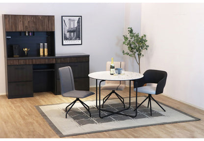 回転式 ダイニングチェア スチール脚 回転チェア 椅子 イス チェア 360度回転 オフィスチェア デスクチェア 北欧 おしゃれ(代引不可)