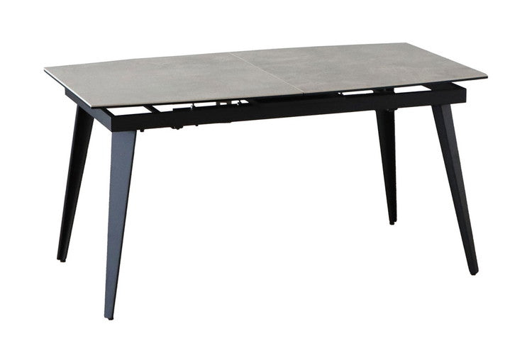 セラミック 伸長式 ダイニングテーブル 幅140～170 セラミックテーブル 伸縮 セラミック天板 食卓テーブル 机 北欧 モノトーン おしゃれ(代引不可)