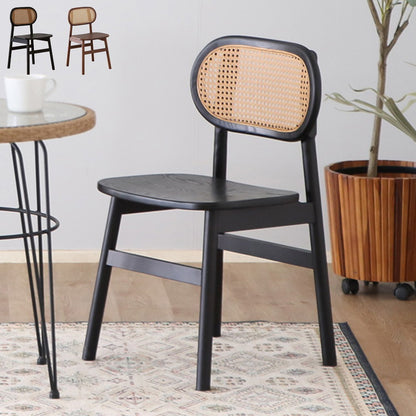 チェア 背もたれ付き カウンターチェア 座面高45cm オーク ラタン 木製 籐家具 ナチュラルテイスト 重厚感 リビング ダイニング バーカウンター(代引不可)