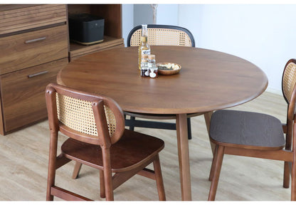 ラタン調 デザインチェア 木製 無垢 ダイニングチェア 椅子 イス チェア 北欧 おしゃれ(代引不可)