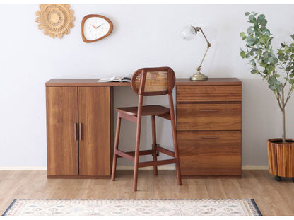 ラタン調 デザインバーチェア 木製 無垢 カウンターチェア ハイスツール 椅子 イス チェア 北欧 おしゃれ(代引不可)