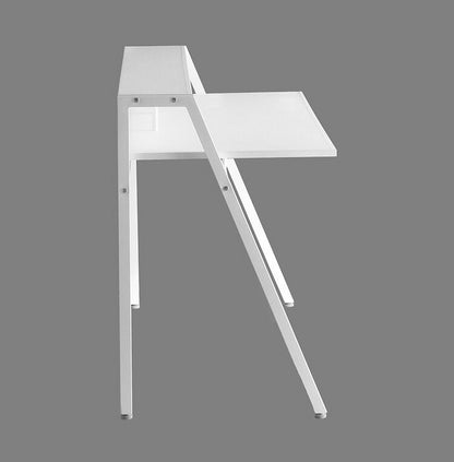 ゲーミングデスク 幅126 ホワイト 白 ブラック 黒 モノトーン 机 デスク テーブル コード穴 モニター台 モニタースタンド おしゃれ(代引不可)