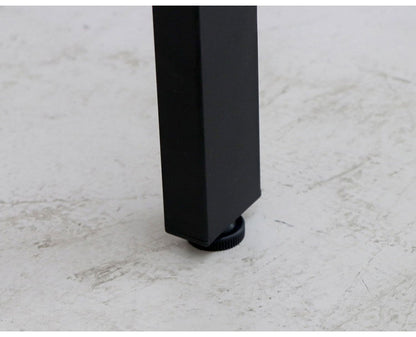 デスク 幅120cm セラミック調 グレー スチール脚 アジャスター付き パソコンデスク PCデスク 机 モノトーン おしゃれ(代引不可)