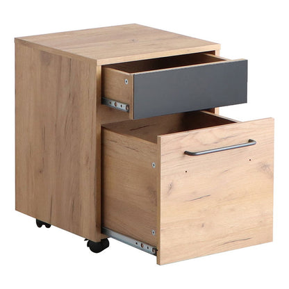 フリッツ ワゴン 幅40cm スライドレール デスクワゴン 収納 オフィス デスクサイドワゴン 2段 サイドチェスト チェスト オフィスワゴン キャスター付きチェスト(代引不可)