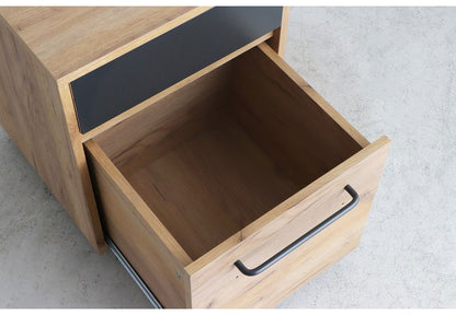 フリッツ ワゴン 幅40cm スライドレール デスクワゴン 収納 オフィス デスクサイドワゴン 2段 サイドチェスト チェスト オフィスワゴン キャスター付きチェスト(代引不可)