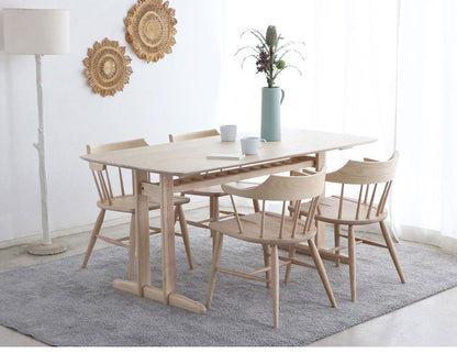 シカロ ダイニングテーブル 幅160cm ダイニングテーブル 4人 無垢材 ダイニング テーブル 北欧 木製 白 収納 棚付き 韓国風 韓国インテリア おしゃれ かわいい(代引不可)