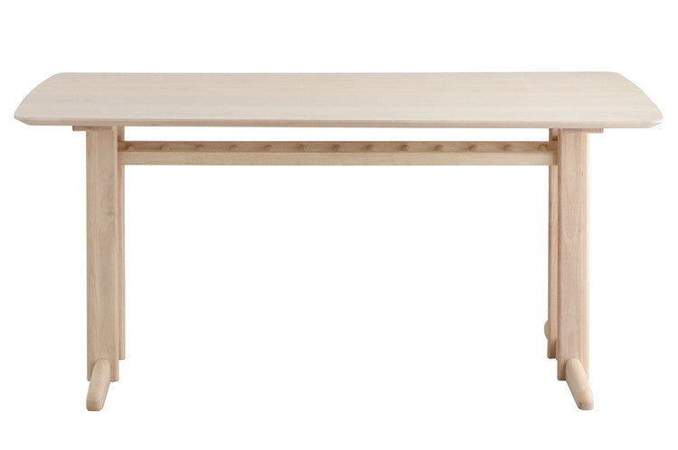 シカロ ダイニングテーブル 幅160cm ダイニングテーブル 4人 無垢材 ダイニング テーブル 北欧 木製 白 収納 棚付き 韓国風 韓国インテリア おしゃれ かわいい(代引不可)