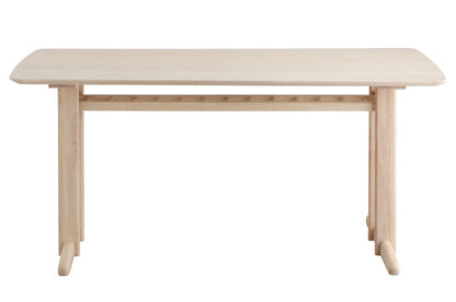 シカロ ダイニングテーブル 幅160cm ダイニングテーブル 4人 無垢材 ダイニング テーブル 北欧 木製 白 収納 棚付き 韓国風 韓国インテリア おしゃれ かわいい(代引不可)