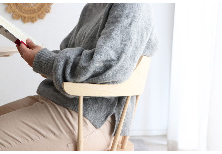 シカロ ダイニングチェア モダン 食卓 単品 北欧 ダイニング チェア 肘付 椅子 無垢 おしゃれ 木製 イス シンプル かわいい 天然木 韓国風 インテリア 完成品(代引不可)