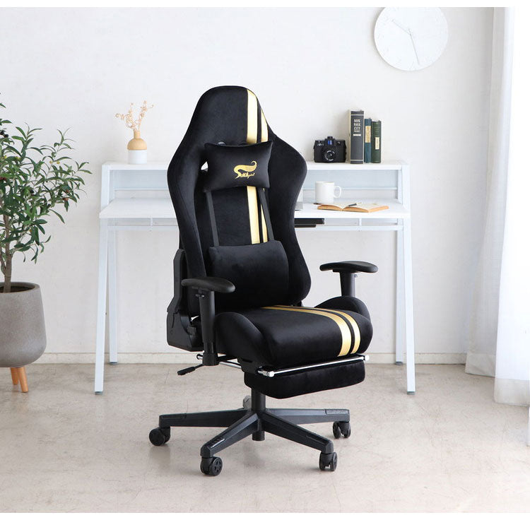 ゲーミングチェア 肘かけ付き 回転式 リクライニング フットレスト アームチェア おしゃれ キュート esports 女性ゲーマー ゲーム女子(代引不可)