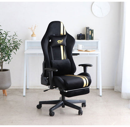 ゲーミングチェア 肘かけ付き 回転式 リクライニング フットレスト アームチェア おしゃれ キュート esports 女性ゲーマー ゲーム女子(代引不可)