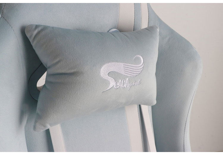 ゲーミングチェア 肘かけ付き 回転式 リクライニング フットレスト アームチェア おしゃれ キュート esports 女性ゲーマー ゲーム女子(代引不可)