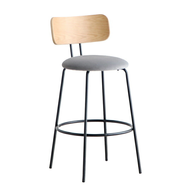 ハタナチェア 座面高さ66cm クッション 北欧 ダイニング 天然木 スチール脚 チェア 椅子 おしゃれ イス 肘なし 軽量 オーク 突板 背もたれ 木製 食卓椅子 単品(代引不可)