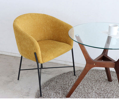 ダイニングチェア ブークレー スチール脚 ファブリックチェア デザインチェア シンプル モダン 椅子 イス チェア 北欧 おしゃれ(代引不可)