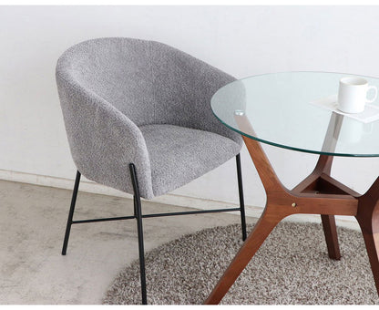 ダイニングチェア ブークレー スチール脚 ファブリックチェア デザインチェア シンプル モダン 椅子 イス チェア 北欧 おしゃれ(代引不可)