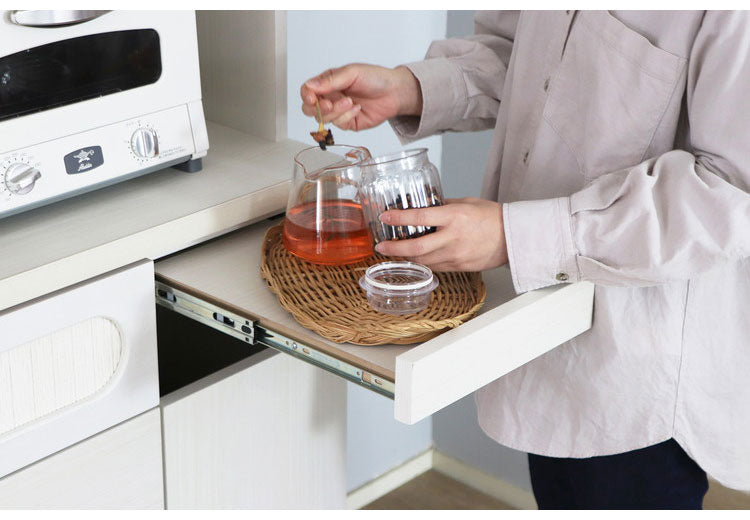 シロカ キッチンカウンター 幅105cm 国産 キッチンボード キッチン収納 キッチンラック リビング ダイニング 扉 デザイン性 北欧 シンプル デザイン 食卓(代引不可)