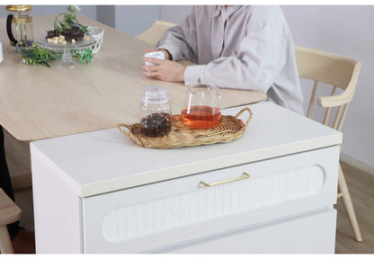 シロカ チェスト 幅75.9cm 国産 北欧 ビンテージ調 大人気 北欧 収納 シロカシリーズ オフィス ハウタ ワイドチェスト 日本製 キャビネット リビング ダイニング(代引不可)