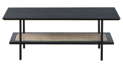 ラタン調 センターテーブル ローテーブル 幅100cm リビングテーブル ラタン スチール脚 長方形 木製 リビング ダイニング おしゃれ(代引不可)