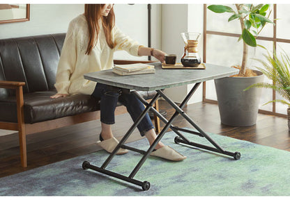 リフトテーブル 昇降式 ローテーブル ハイテーブル 折りたたみ コンパクト収納 リビング ダイニング 作業スペース 食卓 台所 センターテーブル(代引不可)