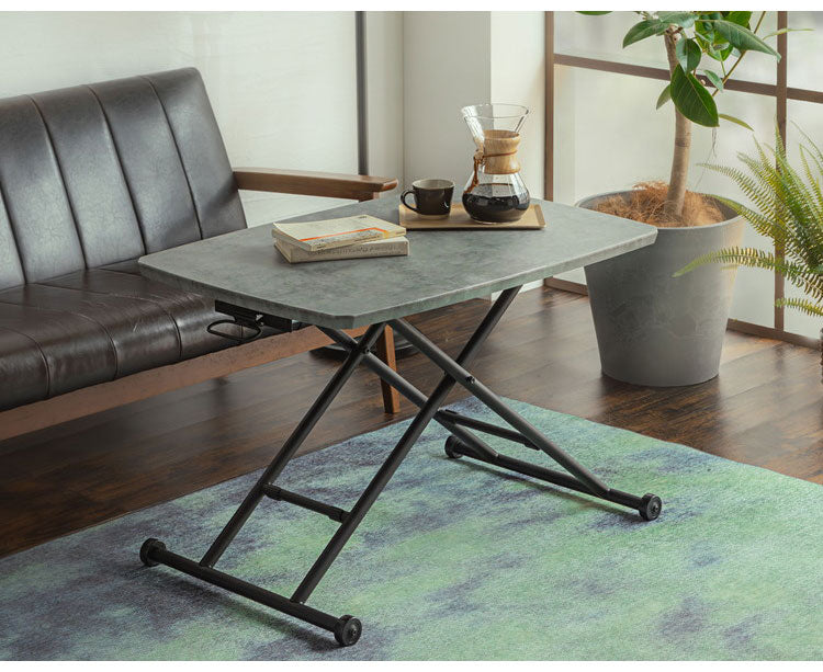 リフトテーブル 昇降式 ローテーブル ハイテーブル 折りたたみ コンパクト収納 リビング ダイニング 作業スペース 食卓 台所 センターテーブル(代引不可)