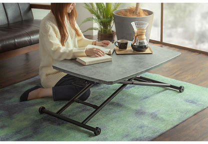 リフトテーブル 昇降式 ローテーブル ハイテーブル 折りたたみ コンパクト収納 リビング ダイニング 作業スペース 食卓 台所 センターテーブル(代引不可)