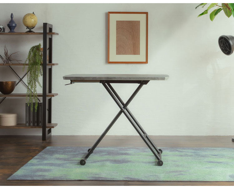 リフトテーブル 昇降式 ローテーブル ハイテーブル 折りたたみ コンパクト収納 リビング ダイニング 作業スペース 食卓 台所 センターテーブル(代引不可)