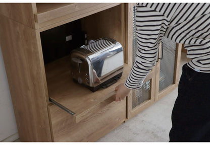 トラクト 幅60cm 国産 オープン扉 サイドボード 木製 キャビネット 収納 棚 ラック 北欧 おしゃれ シンプル インテリア リビング 収納ボックス 家具 大容量(代引不可)