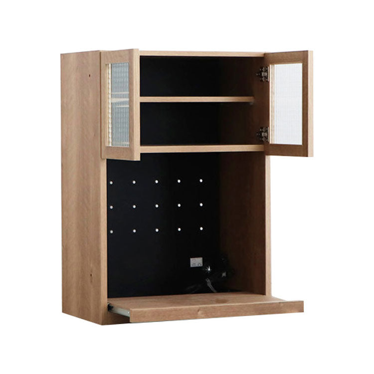 トラクト 幅60cm 国産 ガラス オープン扉 サイドボード 木製 キャビネット 収納 棚 ラック 北欧 おしゃれ シンプル インテリア リビング 収納ボックス 家具 大容量(代引不可)