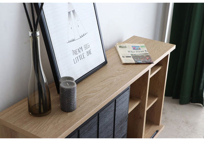 ナロウ チェスト 幅120cm 国産 スチール脚 サイドボード 木製 キャビネット 収納 棚 ラック 北欧 おしゃれ シンプル インテリア リビング 収納ボックス 家具 大容量(代引不可)