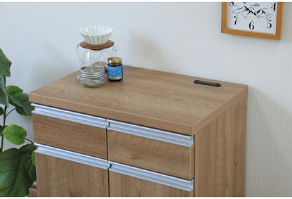 カウンター収納 日本製 幅60cm 大容量 引き出し付き 扉収納 キッチンカウンター リビングボード キャビネット 国産 おしゃれ シンプル リビング キッチン ダイニング クローゼット 寝室(代引不可)