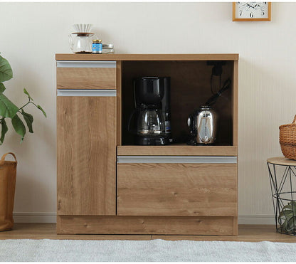 カウンター収納 日本製 レンジ台 幅90cm オープン収納 引き出し 扉収納 カウンター レンジボード リビングボード おしゃれ キャビネット 国産 リビング キッチン ダイニング クローゼット 寝室(代引不可)