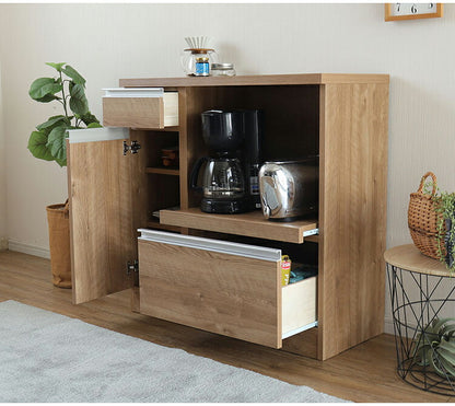 カウンター収納 日本製 レンジ台 幅90cm オープン収納 引き出し 扉収納 カウンター レンジボード リビングボード おしゃれ キャビネット 国産 リビング キッチン ダイニング クローゼット 寝室(代引不可)