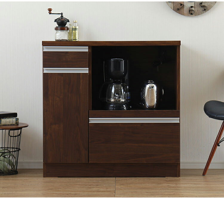 カウンター収納 日本製 レンジ台 幅90cm オープン収納 引き出し 扉収納 カウンター レンジボード リビングボード おしゃれ キャビネット 国産 リビング キッチン ダイニング クローゼット 寝室(代引不可)