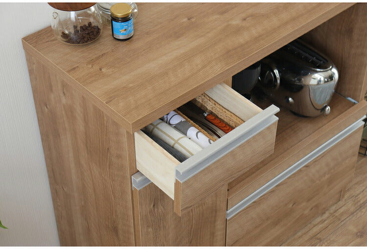 カウンター収納 日本製 レンジ台 幅90cm オープン収納 引き出し 扉収納 カウンター レンジボード リビングボード おしゃれ キャビネット 国産 リビング キッチン ダイニング クローゼット 寝室(代引不可)