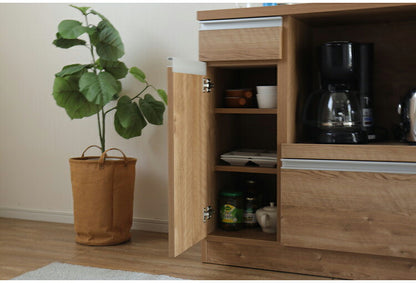 カウンター収納 日本製 レンジ台 幅90cm オープン収納 引き出し 扉収納 カウンター レンジボード リビングボード おしゃれ キャビネット 国産 リビング キッチン ダイニング クローゼット 寝室(代引不可)