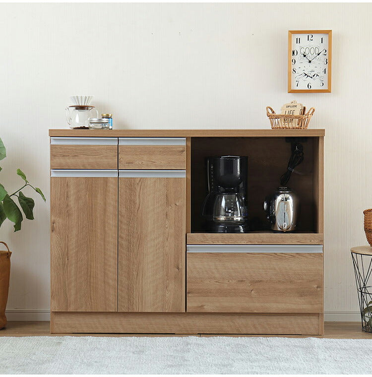 カウンター収納 日本製 レンジ台 幅120cm オープン収納 引き出し 扉収納 カウンター レンジボード リビングボード おしゃれ キャビネット 国産 リビング キッチン ダイニング クローゼット 寝室(代引不可)