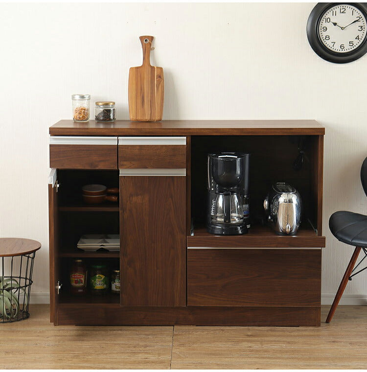 カウンター収納 日本製 レンジ台 幅120cm オープン収納 引き出し 扉収納 カウンター レンジボード リビングボード おしゃれ キャビネット 国産 リビング キッチン ダイニング クローゼット 寝室(代引不可)