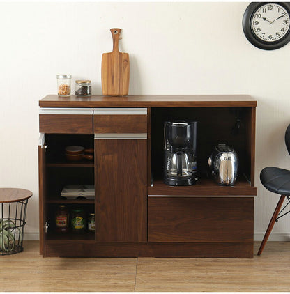 カウンター収納 日本製 レンジ台 幅120cm オープン収納 引き出し 扉収納 カウンター レンジボード リビングボード おしゃれ キャビネット 国産 リビング キッチン ダイニング クローゼット 寝室(代引不可)