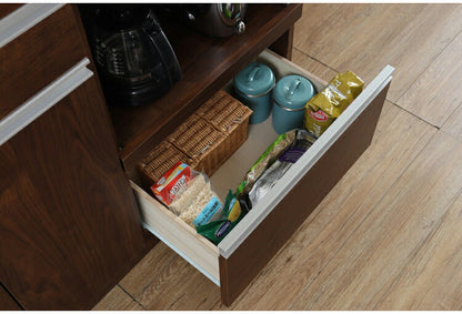 カウンター収納 日本製 レンジ台 幅120cm オープン収納 引き出し 扉収納 カウンター レンジボード リビングボード おしゃれ キャビネット 国産 リビング キッチン ダイニング クローゼット 寝室(代引不可)