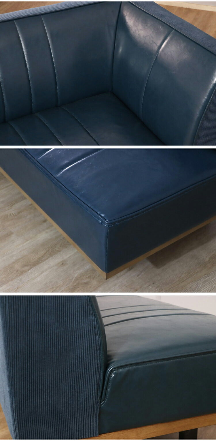 カウチソファ L字型 2脚組 リビングソファ ダイニングベンチ コーデュロイ PVCレザー スチール脚 天然木 おしゃれ リビング ダイニング ソファ ベンチ チェア(代引不可)