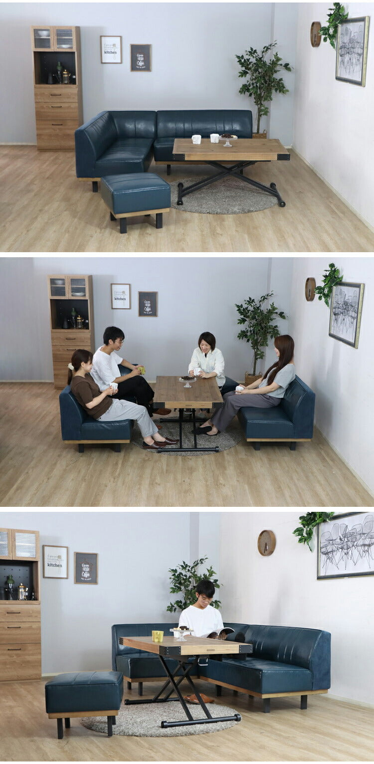 カウチソファ L字型 2脚組 リビングソファ ダイニングベンチ コーデュロイ PVCレザー スチール脚 天然木 おしゃれ リビング ダイニング ソファ ベンチ チェア(代引不可)